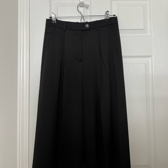 J.Crew Collection high-rise wide-leg pant in satin-backed crepe - Picture 5 of 7